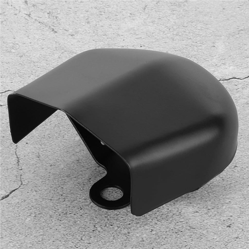Acouto Motorcycle Horn Cover for Touring with Stock Horns 1993-2018 Metal Replacement Accessories (Matte Black)