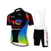 Men's and women's breathable short-sleeved mountain road cycling suit