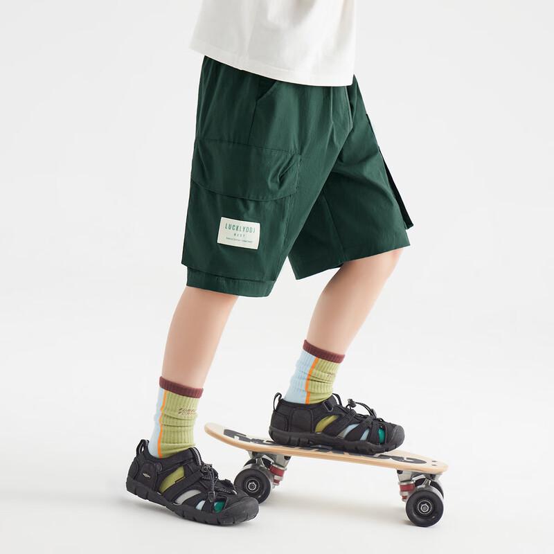 Boys Summer Lightweight Cotton Cargo Shorts 140