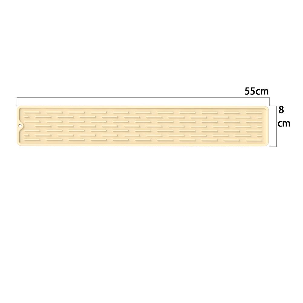 PVC Bar Mat Thick Durable Stylish Black Bar Spill Mat Non Slip Non-Toxic Service Mat for Coffee Bars Wear-resistant Waterproof