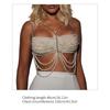 Beaded Body Chain Multilayer Chest Chains Festival Raves Body Chain Harness Body Accessories Jewelry for Women Girls