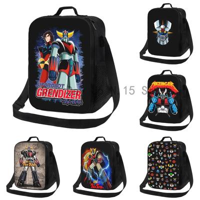 Goldorak Grendizer Actarus Isolierte Lunchtasche für Frauen UFO Roboter Goldrake Thermische Kühltasche Lunch-Tragetasche Strand Camping Reise
