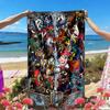NFL Print Beach Towel, Versatile Lightweight Absorbent Beach Towel for Pool Surf Yoga Bathroom, Perfect Birthday Holiday Gift