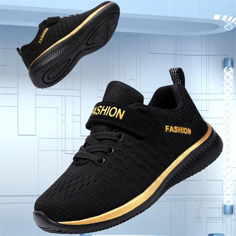 Autumn Mesh Kids Running Shoes Lightweight Breathable Outdoor Sneakers Boys Girls Athletic Footwear