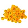 Numbered Table Tennis Balls Carnival Game Balls Light Weight Lottery Balls for Lottery Games Parties