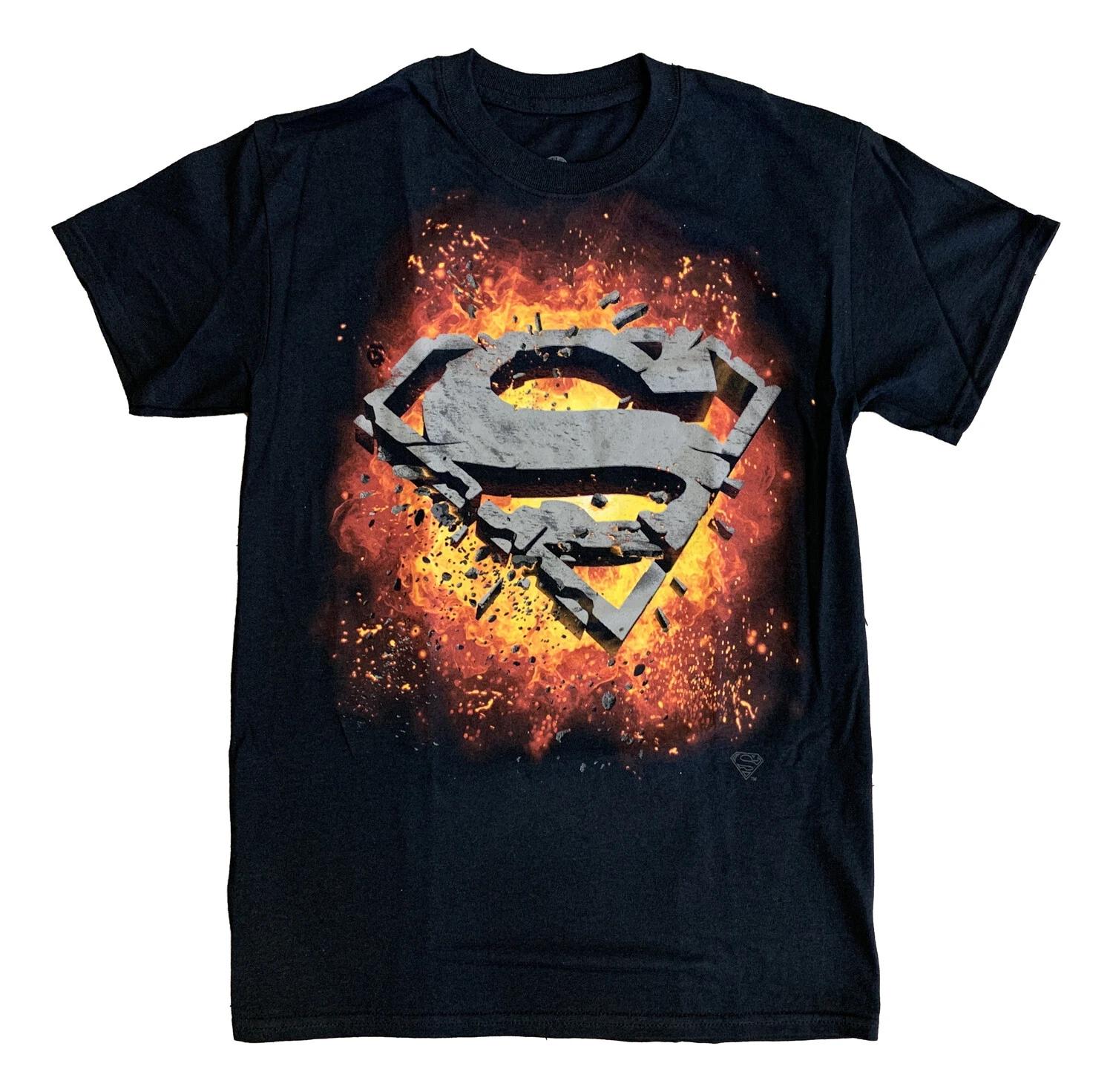 Superman Logo Explosion DC Comics Children s T-shirt 100