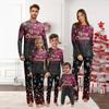Christmas Print Family Outfit Long Sleeve Top + Pants Set Family Outfit
