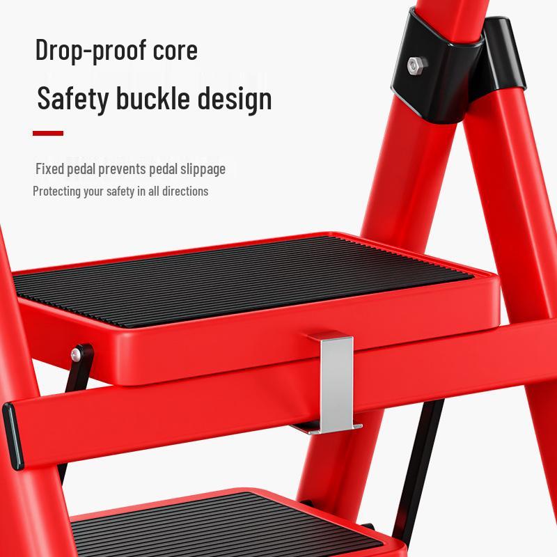 Compact Multi-Functional 4-Step Folding A-Frame Household Ladder