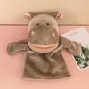 Hand puppet toy animal gloves mouth action plush doll