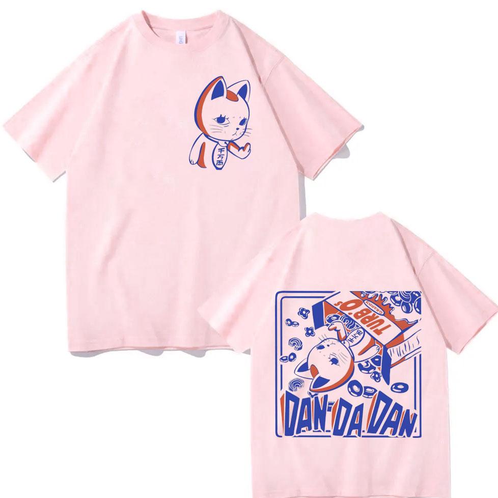 Japan Anime Dandadan Turbo Granny Cat Graphic T Shirt Fashion Cartoon T-shirt Women Vintage Casual Women T-shirts