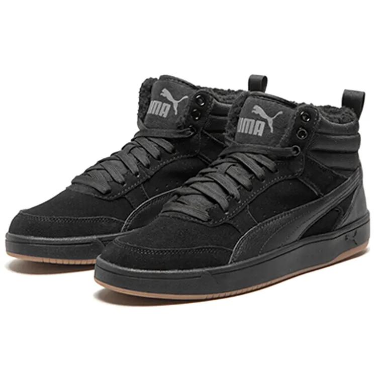 PUMA Rebound Street High Board Shoes Black (Unisex) Skate Shoes 366994 01