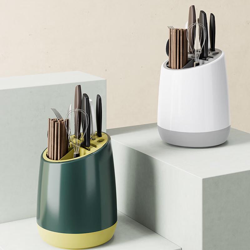Wutuo Rotating Kitchen Storage Rack with Chopstick Holders