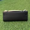 Genuine Leather Palm Pattern Cut Clutch Bag Cowhide Dinner Long Handbag