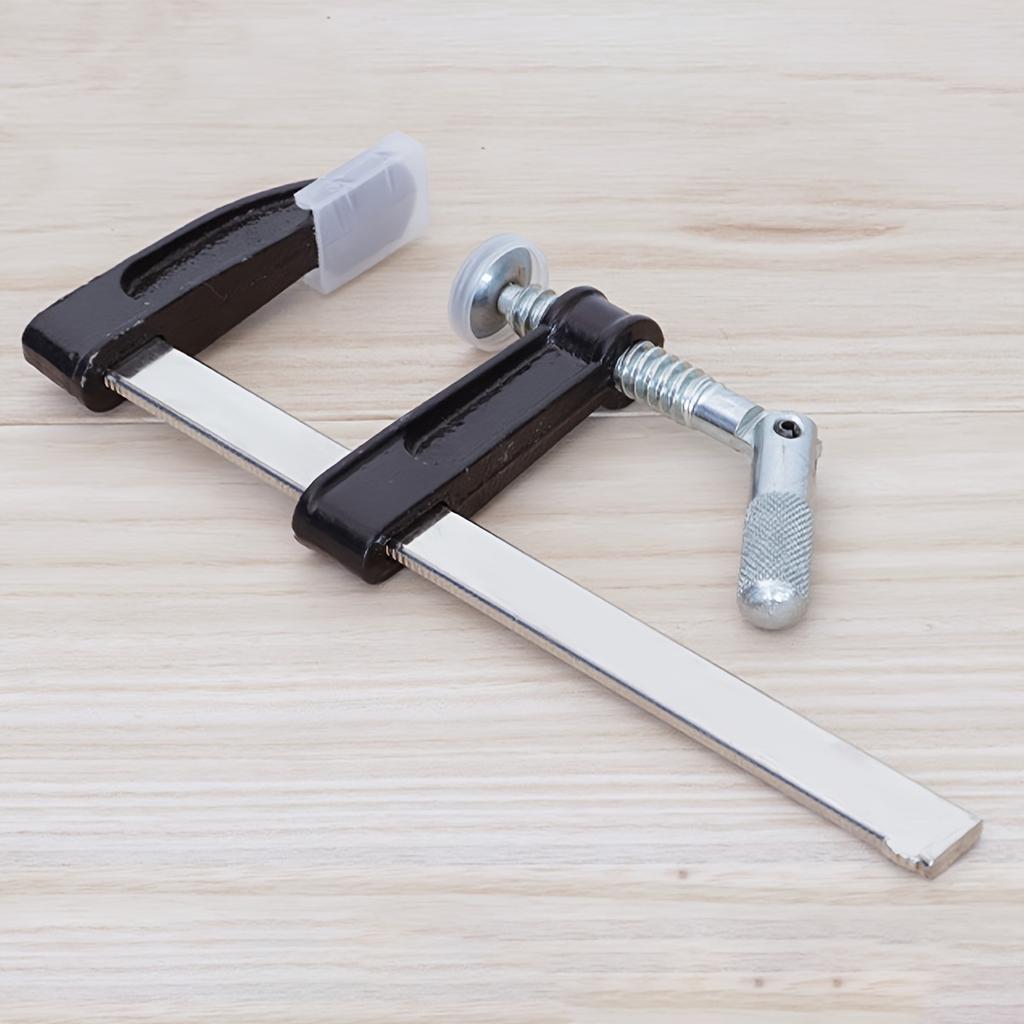 2-pack Steel Bar Clamps Set, 12-inch (2) Medium Duty F-Clamp Adjustable and Release Quickly, 600 Lbs Load Limit, for Woodworking