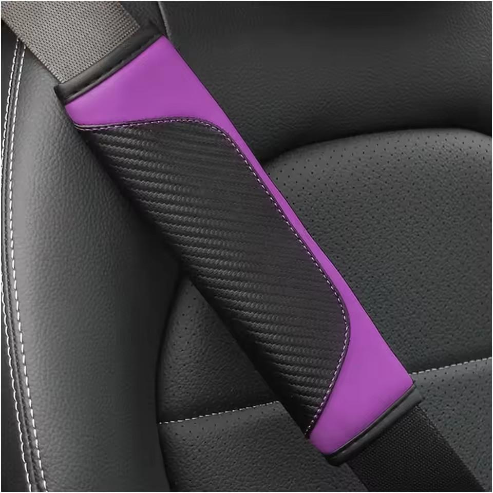 1PC/2PCS PU Leather Seat Belt Cover Pad - Soft Shoulder Protection, Breathable & Comfortable, Universal Car Accessories