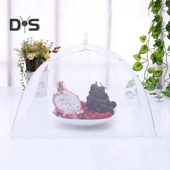 2 Copri Cibo A Rete Pieghevoli - Bianchi, Per Frutta, Barbecue E Picnic - Foto 4