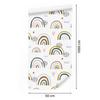 Hearts and Rainbows Wallpaper for Living Room and Bedroom 50x1000