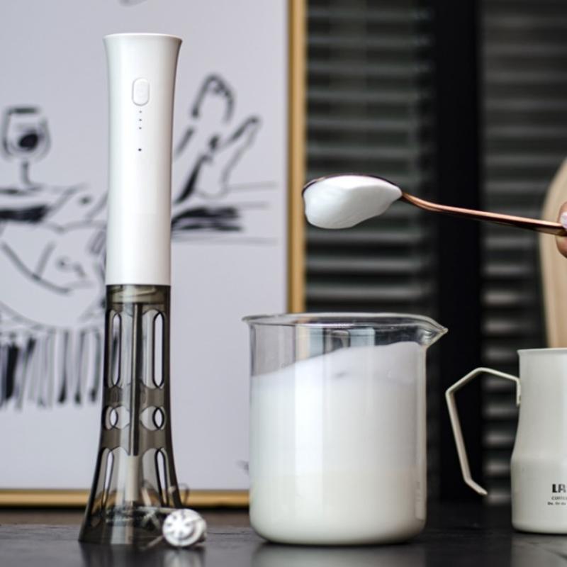 Milk Frother Machine Wireless Electric Mixer, Hands - Free 2 - In - 1 Whisk, 3 - Speed Rechargeable For Baking/Coffee Frothing