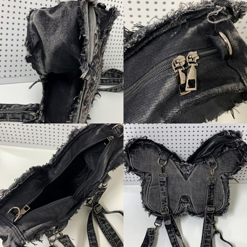 Butterfly-shaped Bag Can Be Worn As a Shoulder Bag or Backpack; Lightweight and Portable, Suitable for Outdoor Travel and Daily Commutes.
