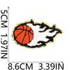 Cartoon Basketball Stickerei Stoff Aufkleber Kinderkleidung Dekorative Flicken Aufkleber Sportball Computer Stickerei Etikett Basketball Stempel Junge