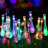 Battery Box Powered LED Water Drop String Lights 80/40/20/10LED Christmas Garland Wedding Birthday Party Fairy Room Decor