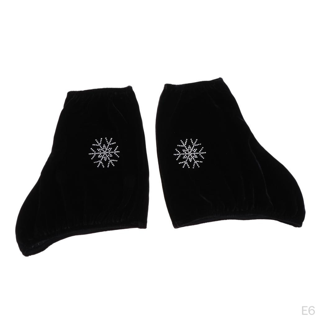 1 Pair Figure Ice Skate Boots Cover Overshoes Wrap with Qualified Opening