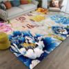 Flower Living Room Carpet Tea Table Carpet Room Home Use Stain Resistant Floor Mat Bedroom Bedside Carpet