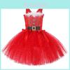 Vestito Tutù di Natale per Bambine Stile Europeo Americano Morbido e Sicuro Adatto a Tutte le Stagioni