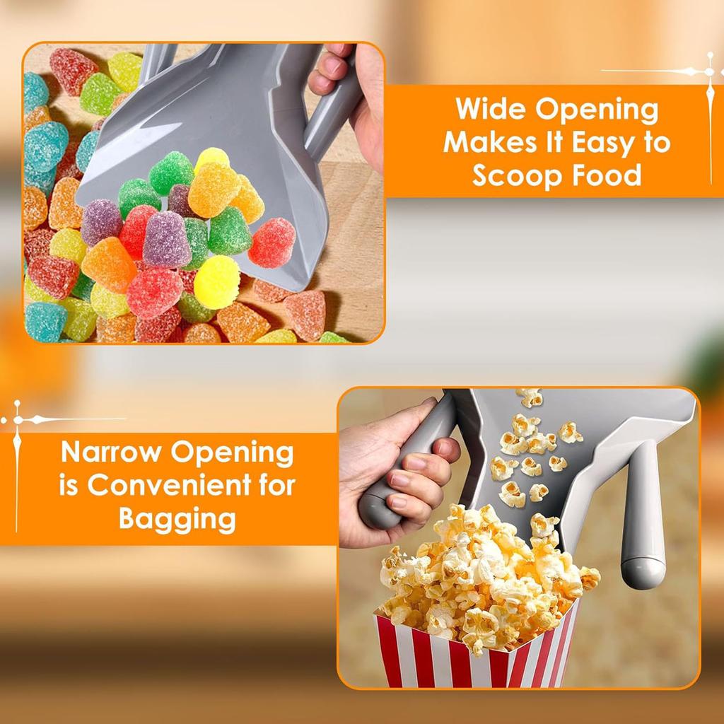 Double Handle Freeze Dryer Spoon Quick Fill Tool Plastic Texture Suitable for Snacks Fries Skittles Dishwasher Safe