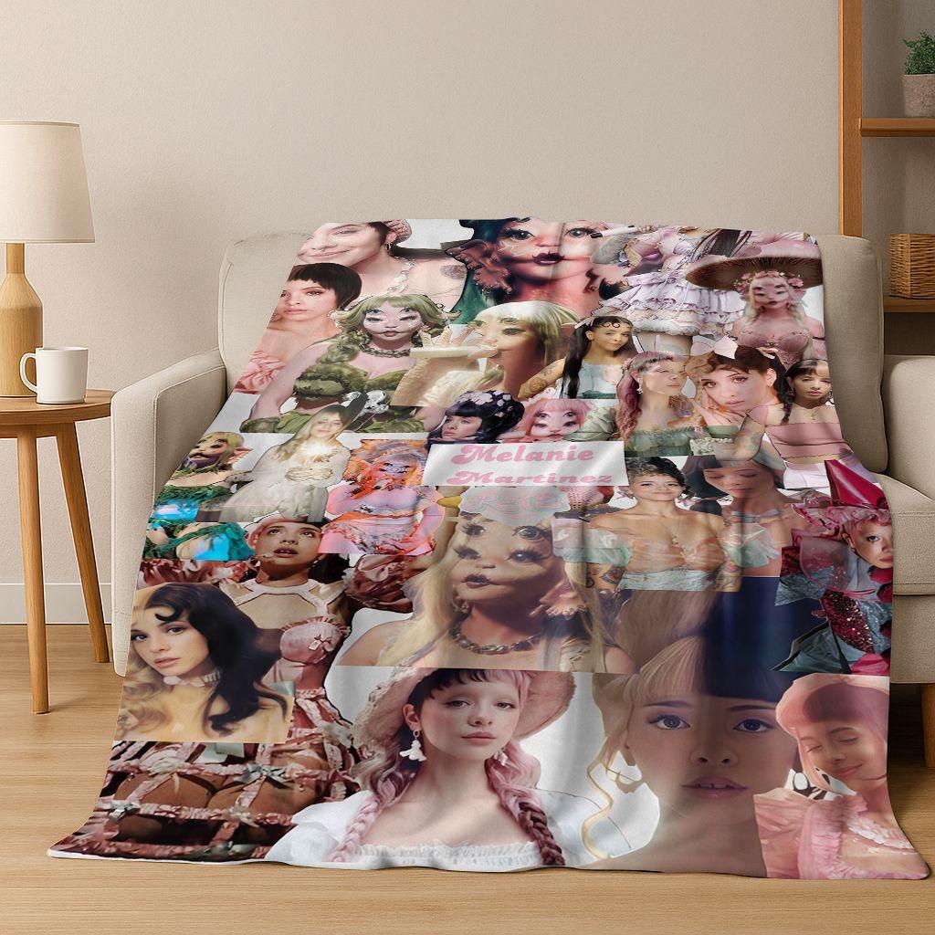 Crybaby M-Melanine Martinez Art Flannel Blanket,Cozy Soft Throw Blanket for Home Bedroom Bed Sofa Picnic Office Cover Gift Kid