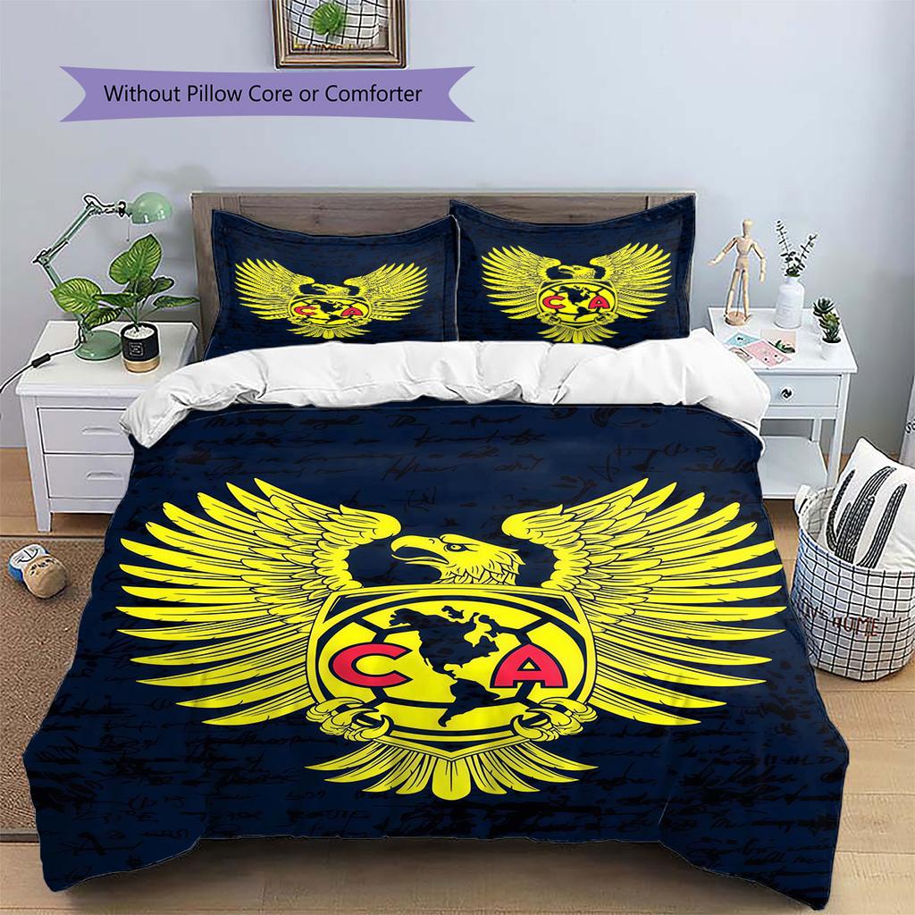Club America Pattern Bedding,Quilt Set Quilt Cover Pillowcase Home Birthday Gift(1 * duvet cover + 2 * pillowcase, without core)