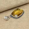 Citrine Topaz 925 Solid Silver Handmade Jewelry Beautiful Gemstone Pretty Pendant