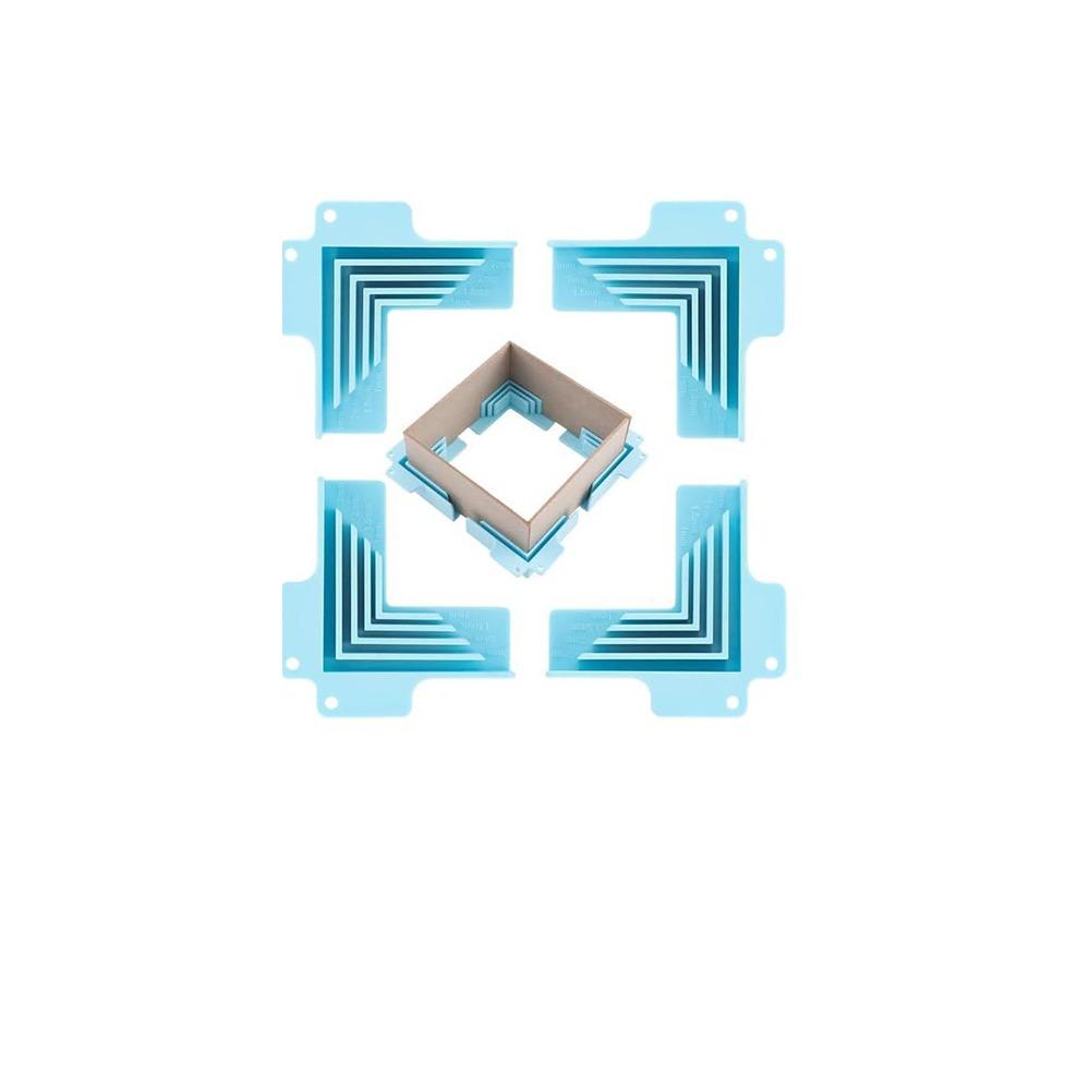 

4/6Pcs Corner Holding Design Corner Assembly Clamps Box Making Tool Scrapbooking Blue-4Pcs