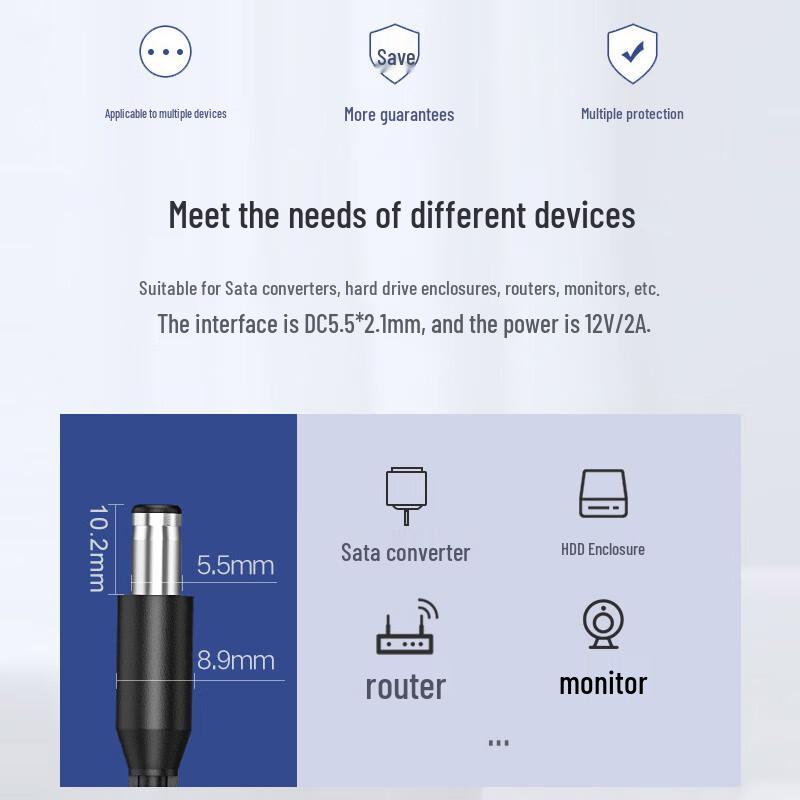 Accessori Telecamera di Sorveglianza Dahua Spina CN (adattatore incluso)