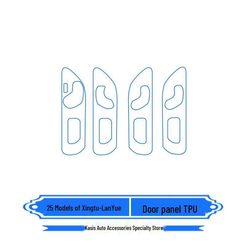 Xingtu Lanyue TPU Protective Film Set for 25 Models: Includes Navigation Screen Film and Central Control Sticker for Interior Car Decoration