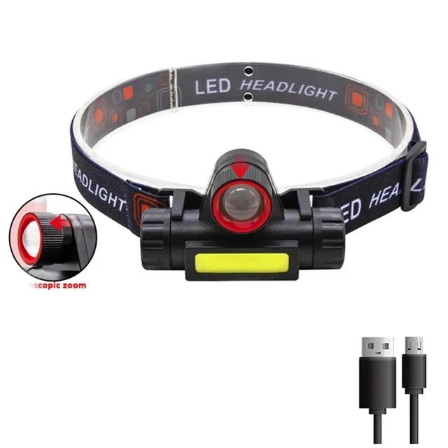 Q5+COB Led Headlamp Powerful Builtin 18650 Battery Magnetic Torch Outdoor Camping Fishing Headlight Stepless Dimming Searchlight