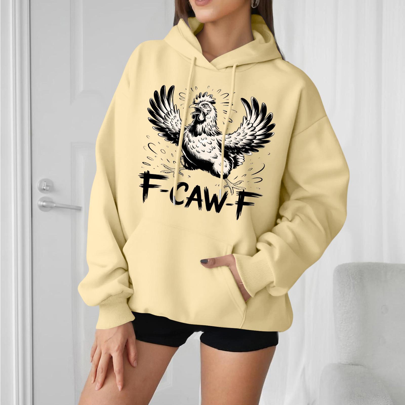 

Женская мода, повседневные универсальные повседневные толстовки, топы с длинными рукавами, толстовки L бежевый