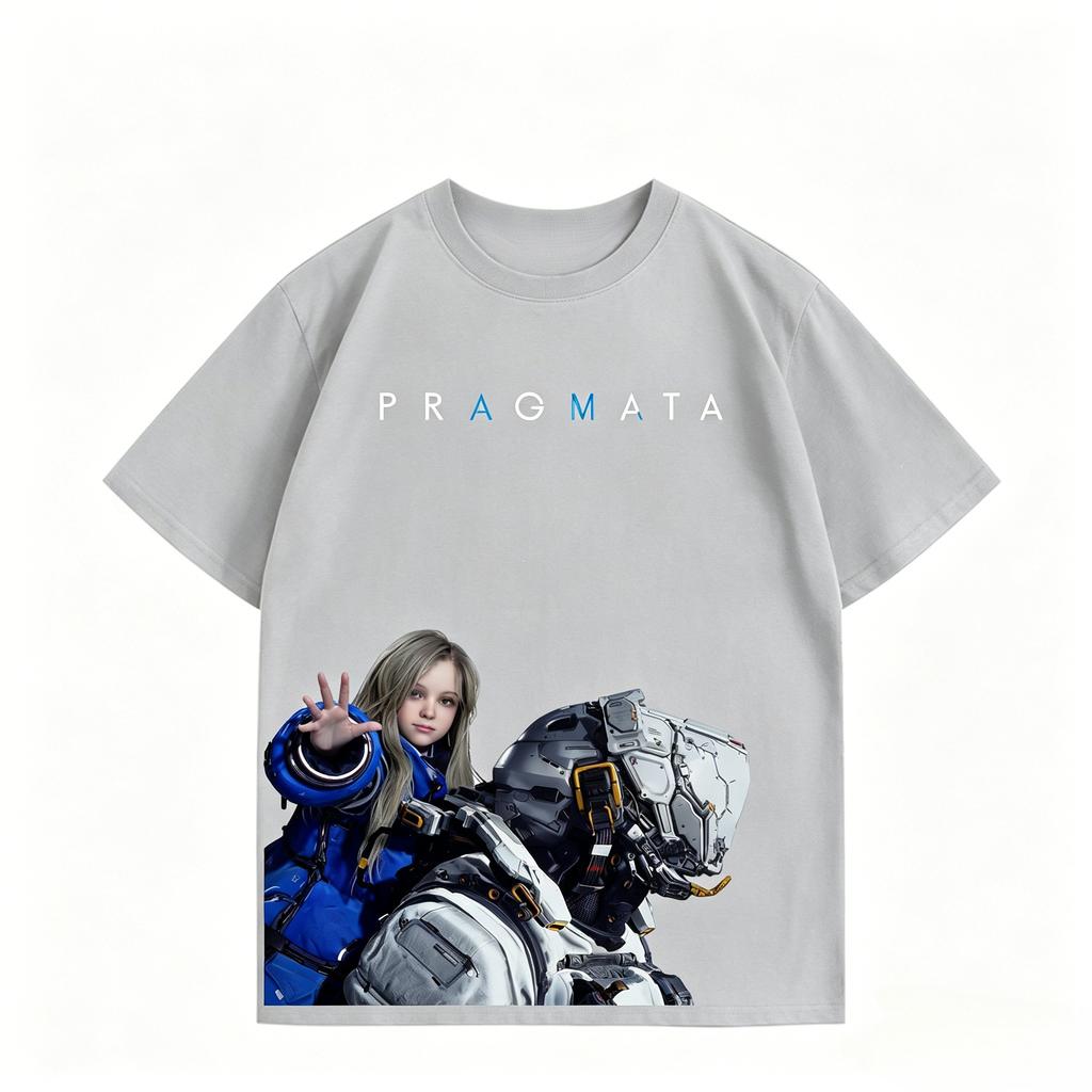 PRAGMATA Action Adventure Game TShirt Diana Graphics Cotton Top Harajuku Shirt Unisexs Clothing Womens Summer New T Shirt