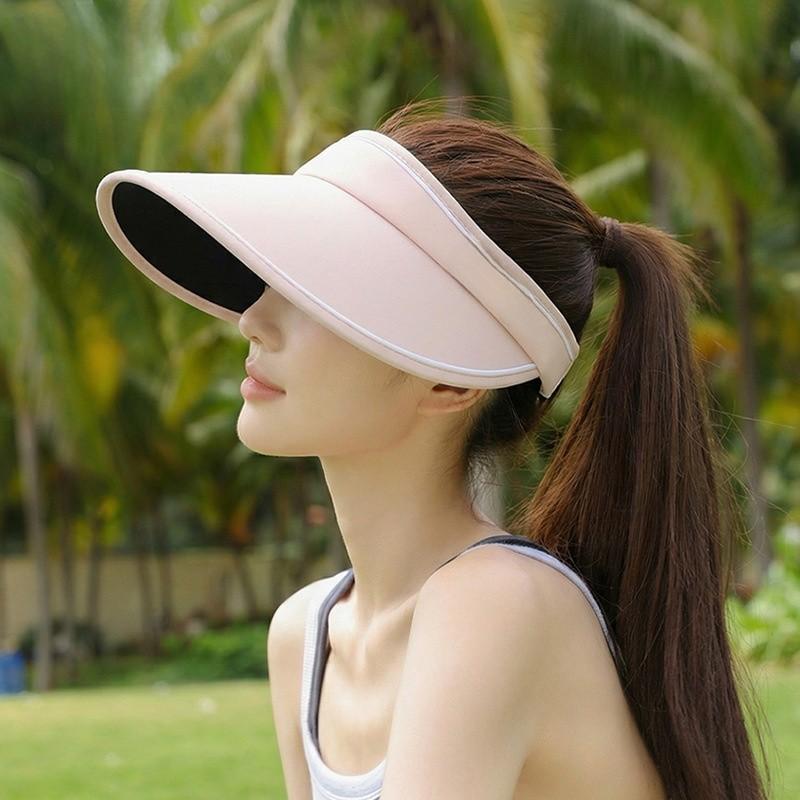 Summer Sun Hat For Women With Wide Brim And Adjustable Nylon For Outdoor Travel