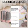 Clothes Compression Packing Cubes Portable Lightweight Travel Organizer Bags Large Capacity Clothing Luggage Storage Bag Sets