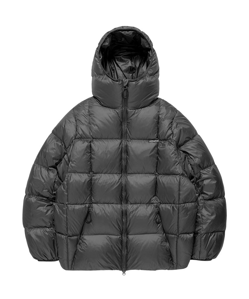 Thevinylhouse Hooded Duck Down Jacket Charcoal