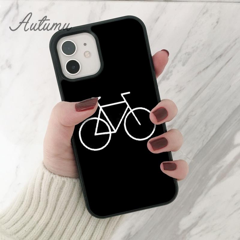 Bike Cycling Art Phone Case for iPhone 11 12 13 14 Pro Max Mini X XR XS SE 2020 5 6S 7 8 Plus Samsung Galaxy S21 S22 Cover Shell