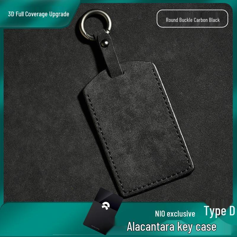 Nio Schlüsselhülle: Kompatibel mit ET5, ET7, ES6, ES7, ES8, EC6 - Nubuk Auto Schlüsselhülle mit Schnalle