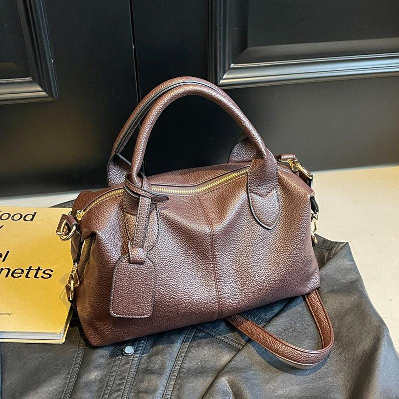 Casual simple handbag women's bag new retro solid color messenger bag large capacity pillow bag