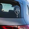 Car Sticker Creative Rosary Virgin Mary Fatima Vinyl Decal Waterproof DIY Body Window Door Car Exterior Decoration Accessories