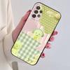 Cute S-Smiski Green Guy Phone Case For Samsung S25,S24,S21,S22,S23,S30,Ultra,S20,Plus,Fe,Lite,Note,10,Black Cover