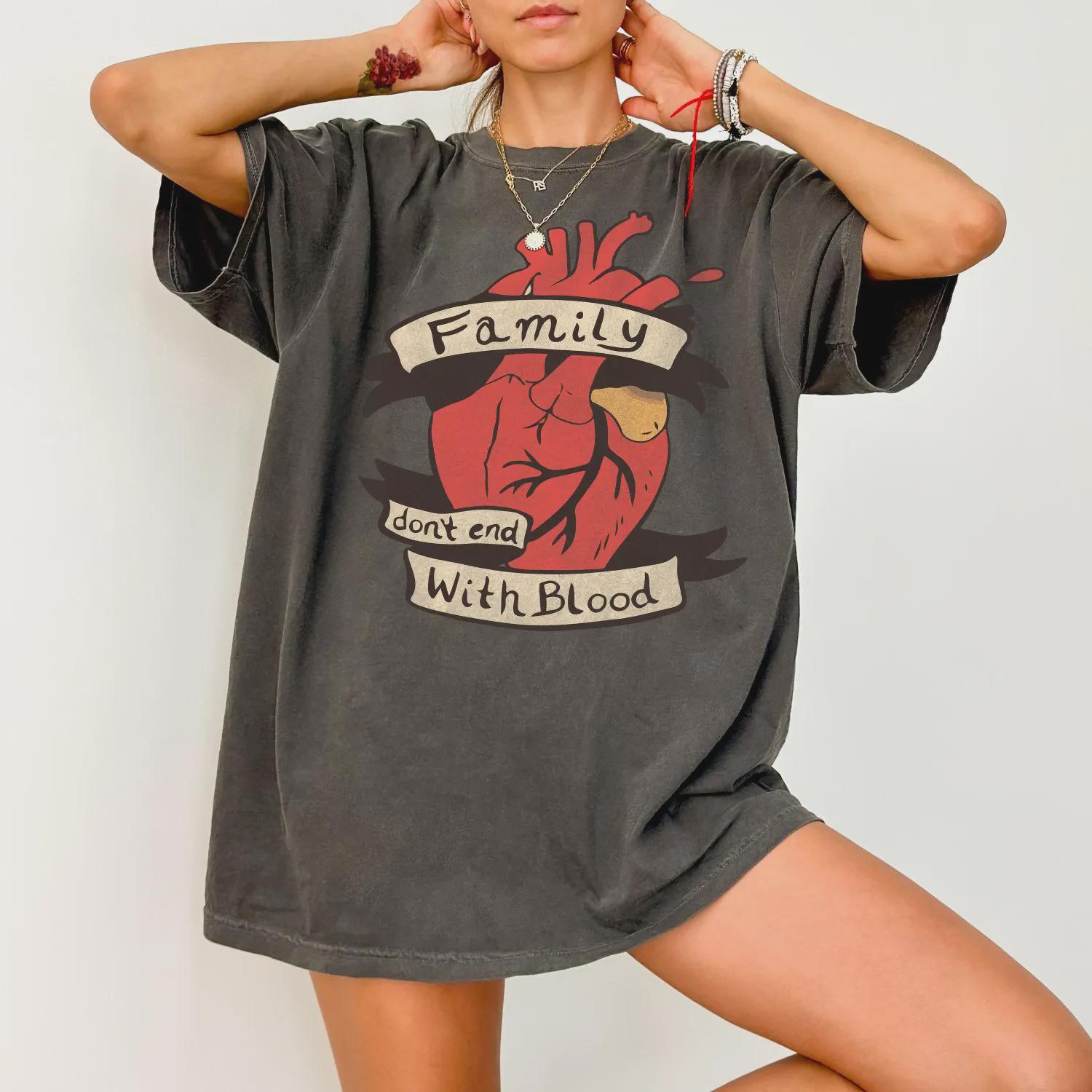 

Supernatural Family Shirt Winchester Brothers Graphic Tee Summer Unisexs and Womens Loose and Breathable Tshirt Top S