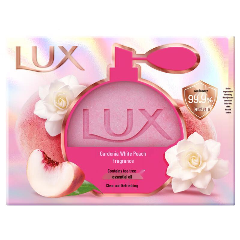 Lux Gardenia White Peach Beauty Bar Soap, 100g