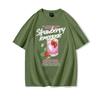 Strawberry Lemonade T-Shirt Cotton Summer Tops Women's Clothing Pink Strawberry Top Girl Outfits Gift Fashion Casual T-shirts