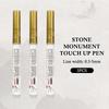 3Pcs Weatherproof Paint Marker Graffiti Pens Golden Tombstone Marker Pen Restores Faded Inscriptions On Gravestones And Granite